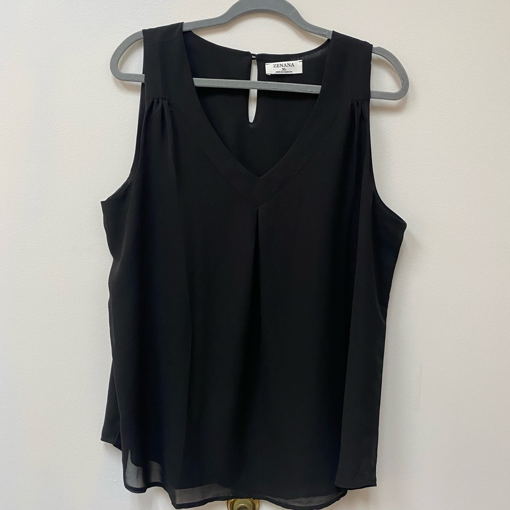 Zenana Chiffon Top XL Like New